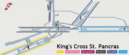 3D Map Of London Underground Stations