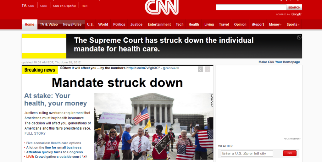 CNN Obamacare Mistake