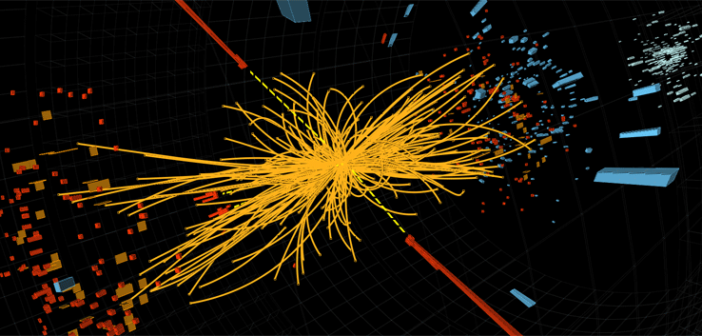 Graphical representation of the Higgs boson discovery from the CMS Experiment