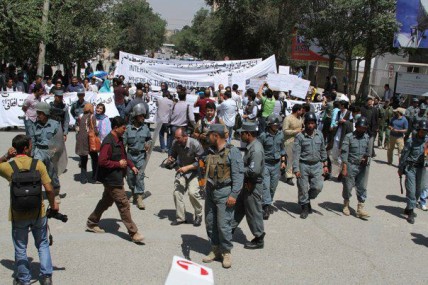 Women's Rights Protesters in Kabul, Afghanistan