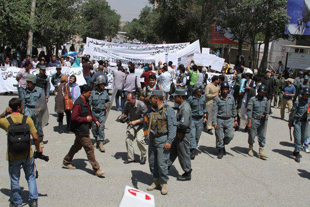 Women's Rights Protesters in Kabul, Afghanistan
