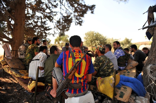 A group of FSA rebels in Aleppo