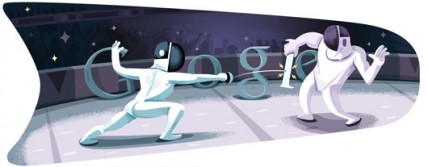 Google Doodle: Olympic Fencing 2012