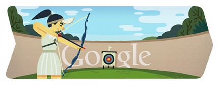 Google Doodle: Olympic Archery 2012