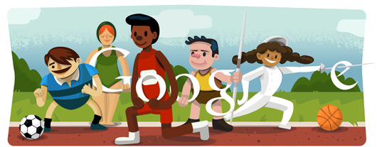 Google Doodle: Olympic Opening Ceremony 2012