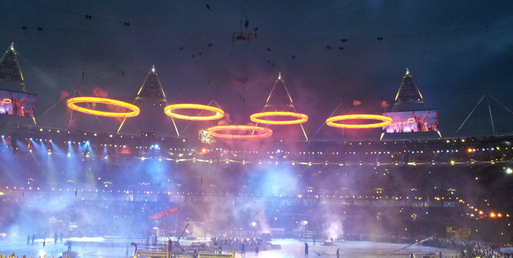 Olympic Rings at Opening Ceremony