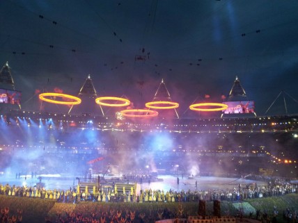 Olympic Rings at Opening Ceremony