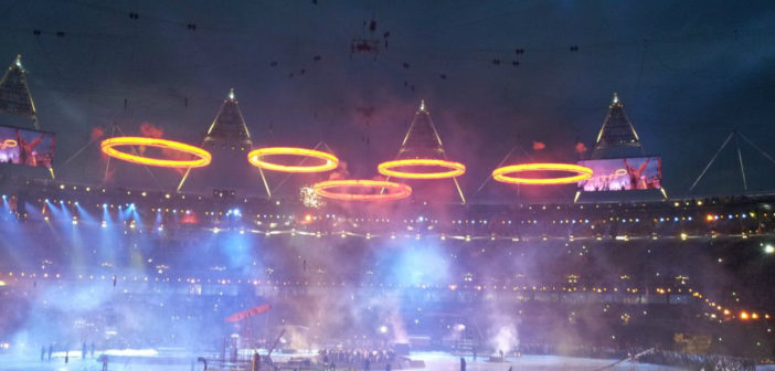 Olympic Rings at Opening Ceremony