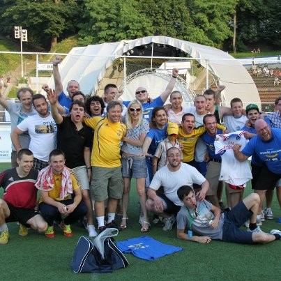 Friendly Football Match Between International Fans And Volunteers Of Friendly Ukraine