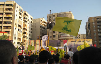 Hezbollah rally in Beirut, Lebanon in 2008