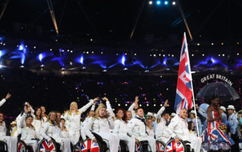ParalympicsGB parade during the opening ceremony