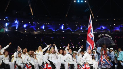ParalympicsGB parade during the opening ceremony