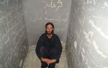 Matthew VanDyke in his prison cell in Abu Salim prison, Libya