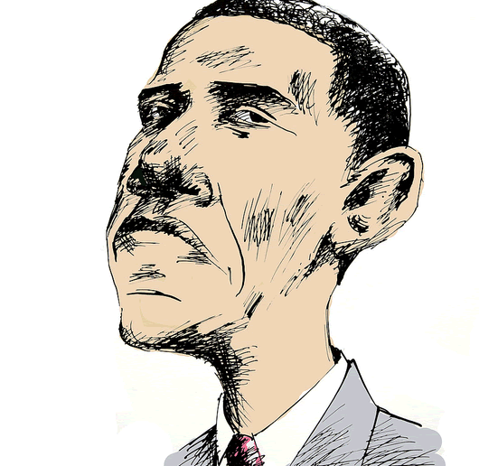 Cartoon of Barack Obama