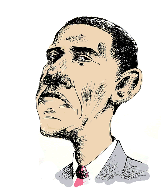 Cartoon of Barack Obama