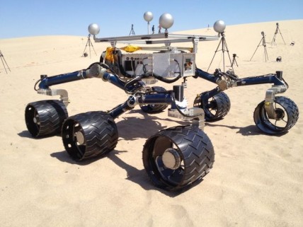 The ‘Scarecrow’, the test MSL rover being put through its paces on Earth