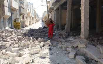 Destruction in Aleppo, Syria