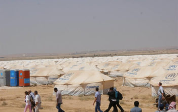 Za'atri camp in northern Jordan can eventually host up to 113,000 refugees