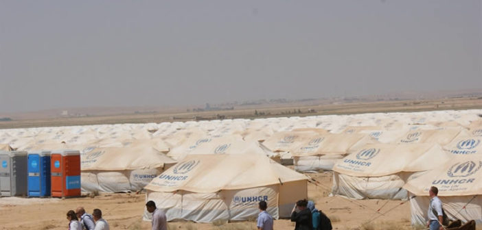 Za'atri camp in northern Jordan can eventually host up to 113,000 refugees