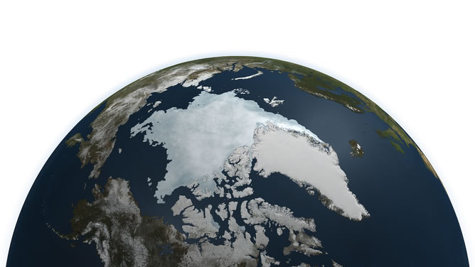 Arctic sea ice reached record lows in 2011