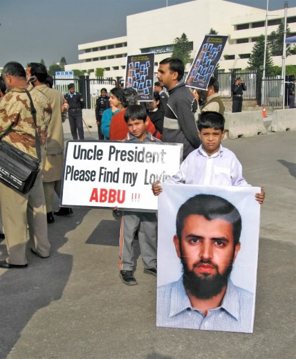 Relatives of missing persons stage a protest in Balochistan, Pakistan