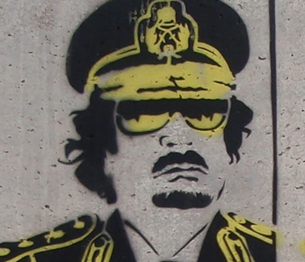 Graffiti of Colonel Gaddafi