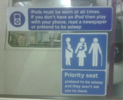Always wear iPods