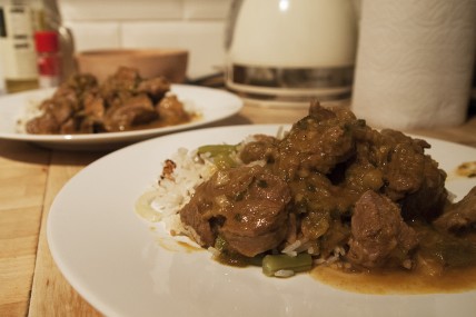 Lamb and plum curry