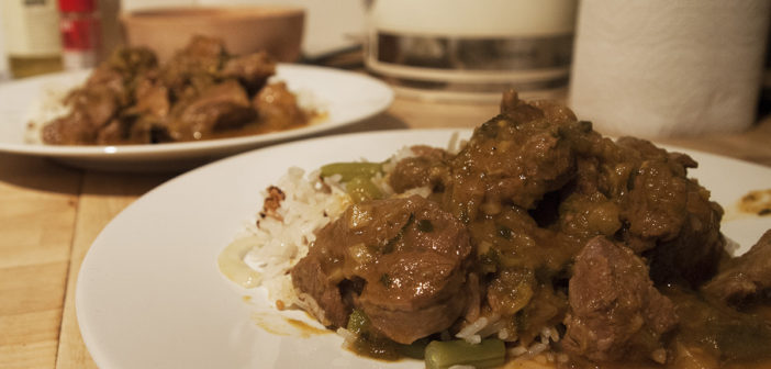 Lamb and plum curry