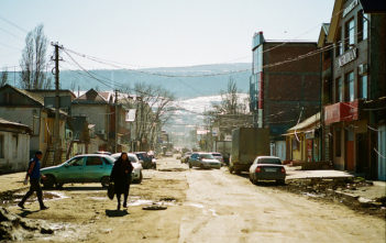 A street in Makhachkala, Dagestan's capital