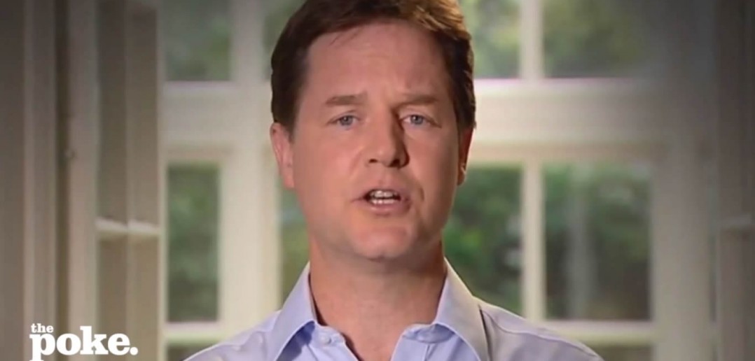 Still from the Nick Clegg Says Sorry (The Autotune Remix) video on YouTube