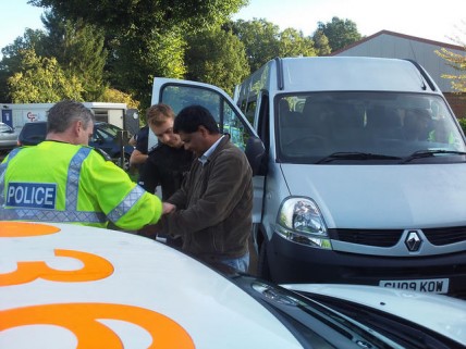 UK Border Angency taking people's details