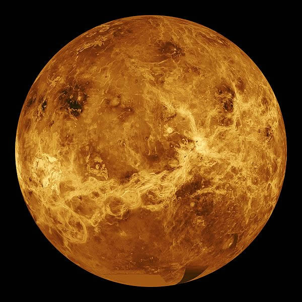 Global radar view of the surface of Venus