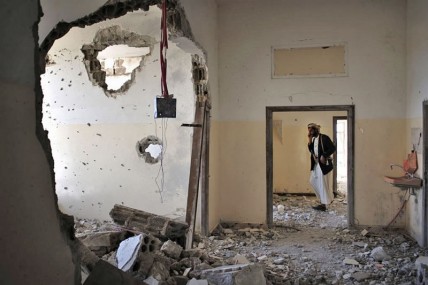 A family home in Shabb, Yemen destroyed during clashes between Republican Guards and opposition gunmen in 2011