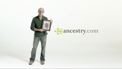An advertisement for Ancestry.com