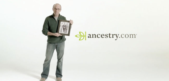 An advertisement for Ancestry.com