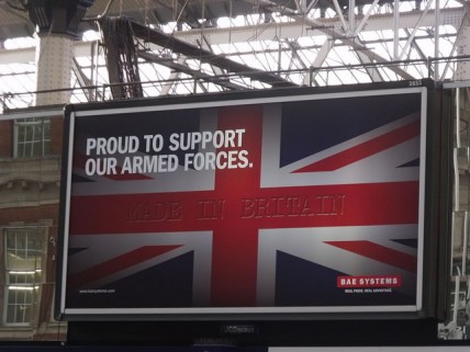 BAE Systems Union Jack Advertising Billboard