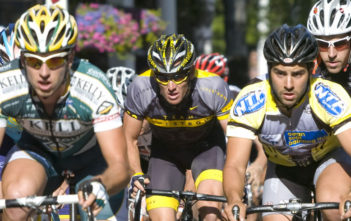 Lance Armstrong and other cyclists