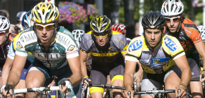 Lance Armstrong and other cyclists