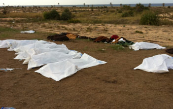 Bodies of apparent execution victims found at the Mahari Hotel in Sirte on October 22, 2011