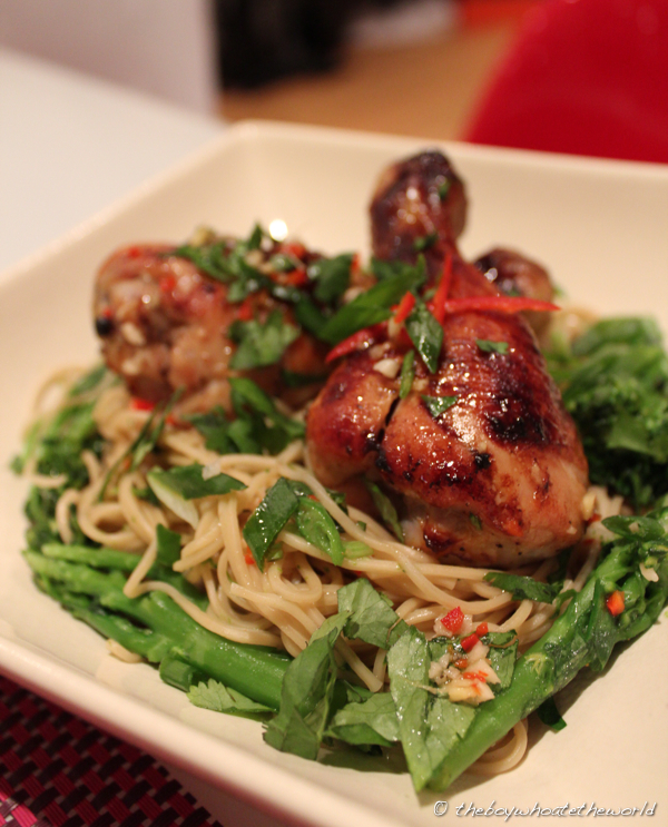 5-Spice, Soy and Honey-Roasted Chicken with Momofuku style Octo Vinaigrette