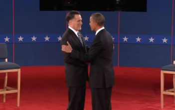 Barack Obama and Mitt Romney meet for the 2nd Presidential Debate