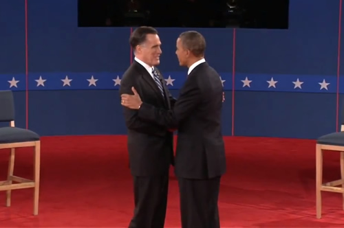 Barack Obama and Mitt Romney meet for the 2nd Presidential Debate