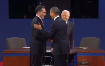 Obama and Romney at the Third US Presidential Debate