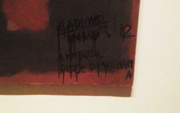Defaced Rothko at Tate Modern