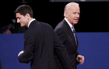 Joe Biden and Paul Ryan at the Vice-Presidential election debate