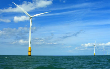 Offshore wind turbine, Thames Estuary.