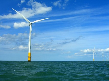 Offshore wind turbine, Thames Estuary.