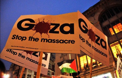 Protest against deaths in Gaza
