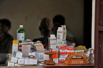 Medicines at a health centre in Ankavandra, about 230km from the Madagascan capital